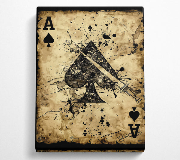  A Canvas Print of Ace Of Spades Canvas Print