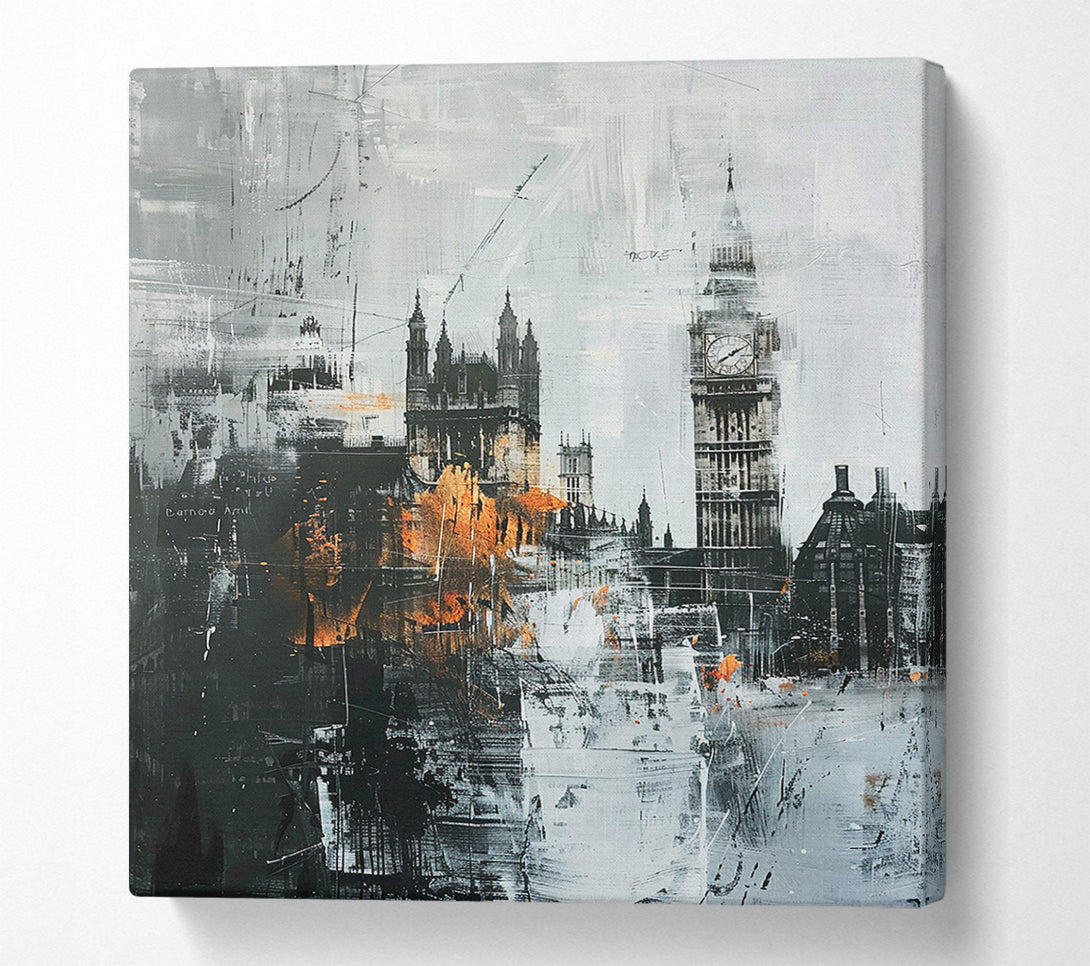  A Canvas Print of Abstract London Canvas Wall Art