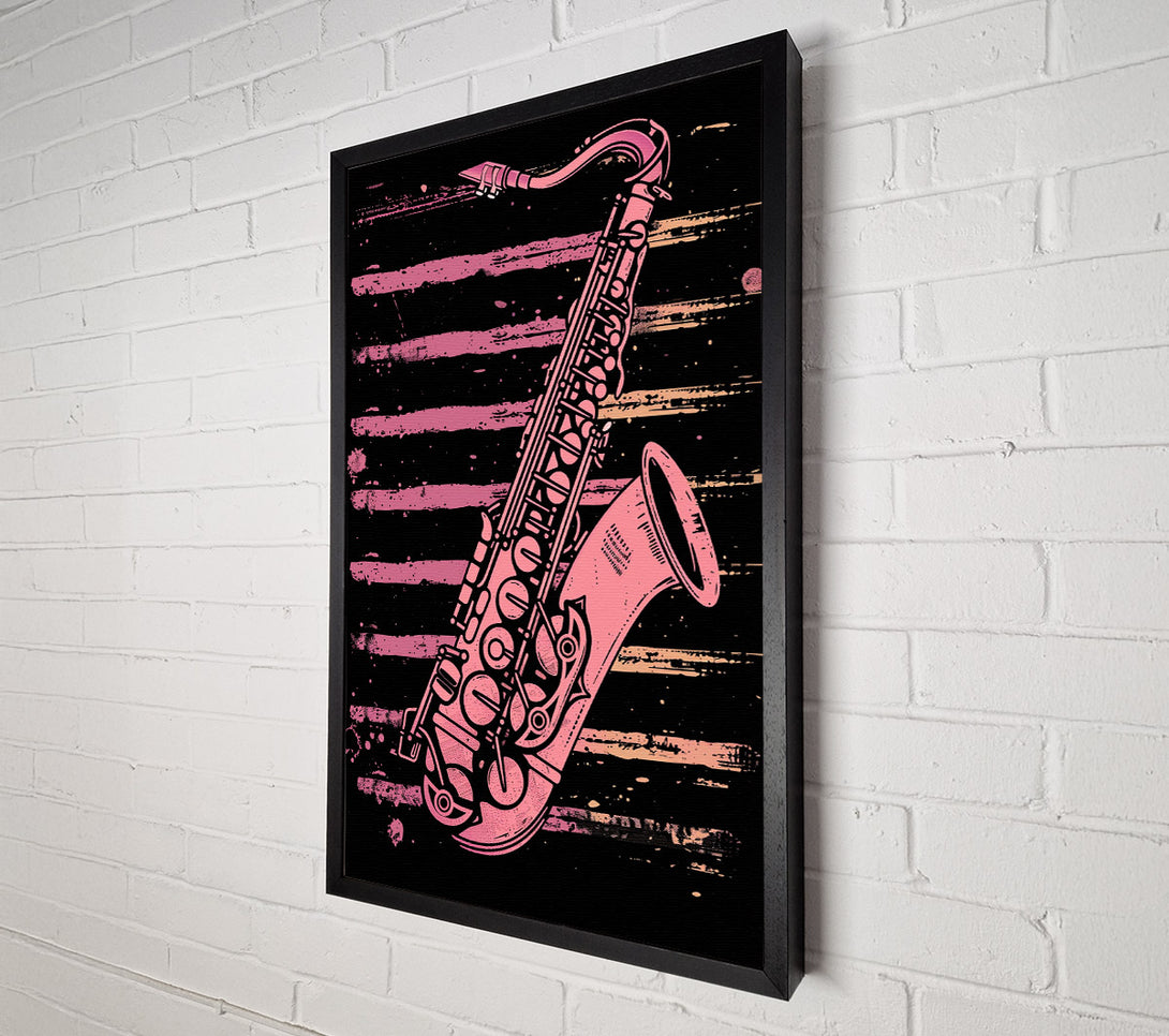  A Canvas Print of Saxophone Serenade Canvas Print