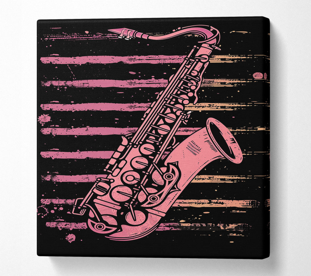  A Canvas Print of Saxophone Serenade Canvas Print