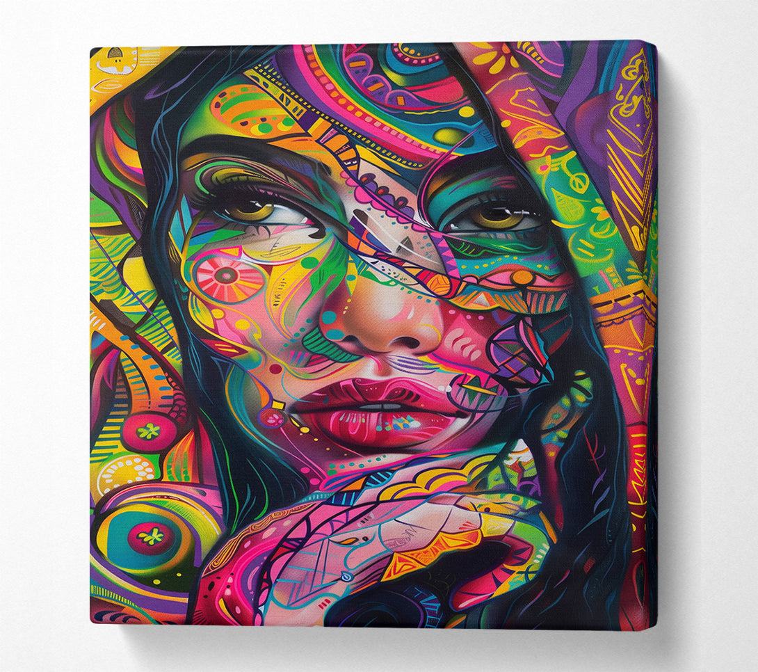  A Canvas Print of Kaleidoscope Canvas Wall Art