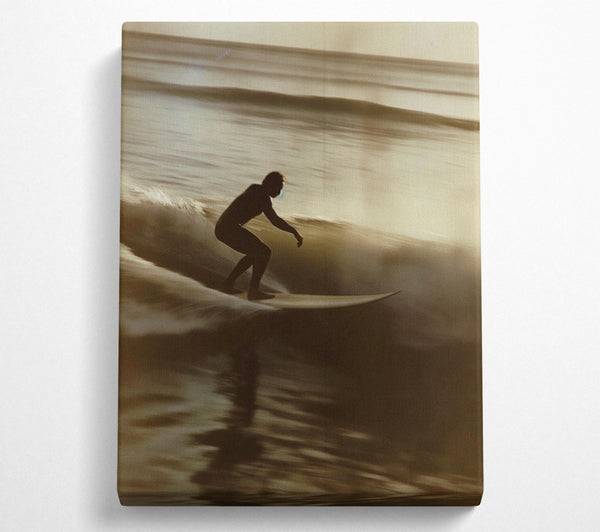  A Canvas Print of Riding The Waves Canvas Wall Art