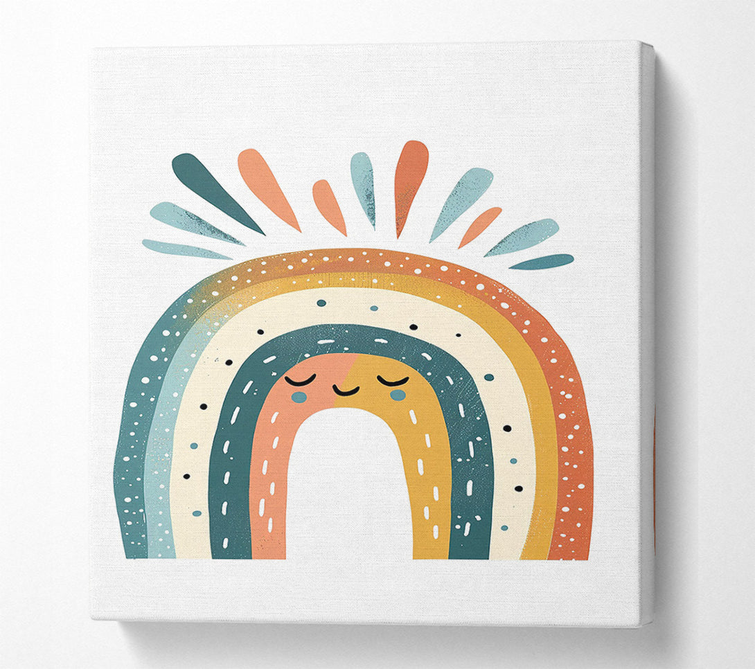 A Canvas Print of Happy Rainbow Canvas Wall Art