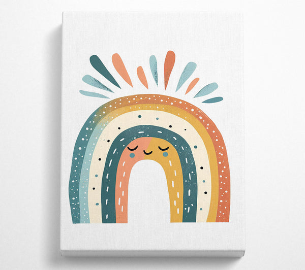  A Canvas Print of Happy Rainbow Canvas Wall Art