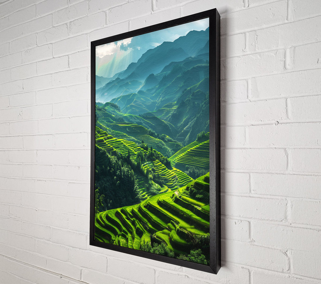  A Canvas Print of Rice Terraces Canvas Wall Art