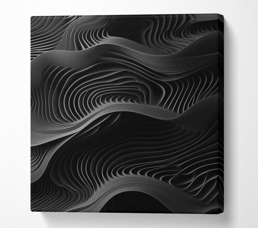  A Canvas Print of Dark Waves Canvas Print