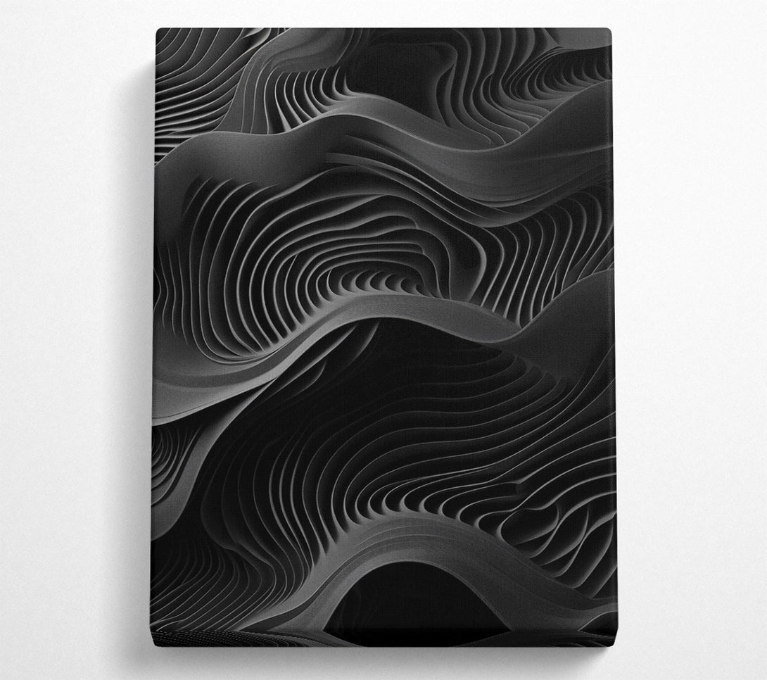  A Canvas Print of Dark Waves Canvas Print