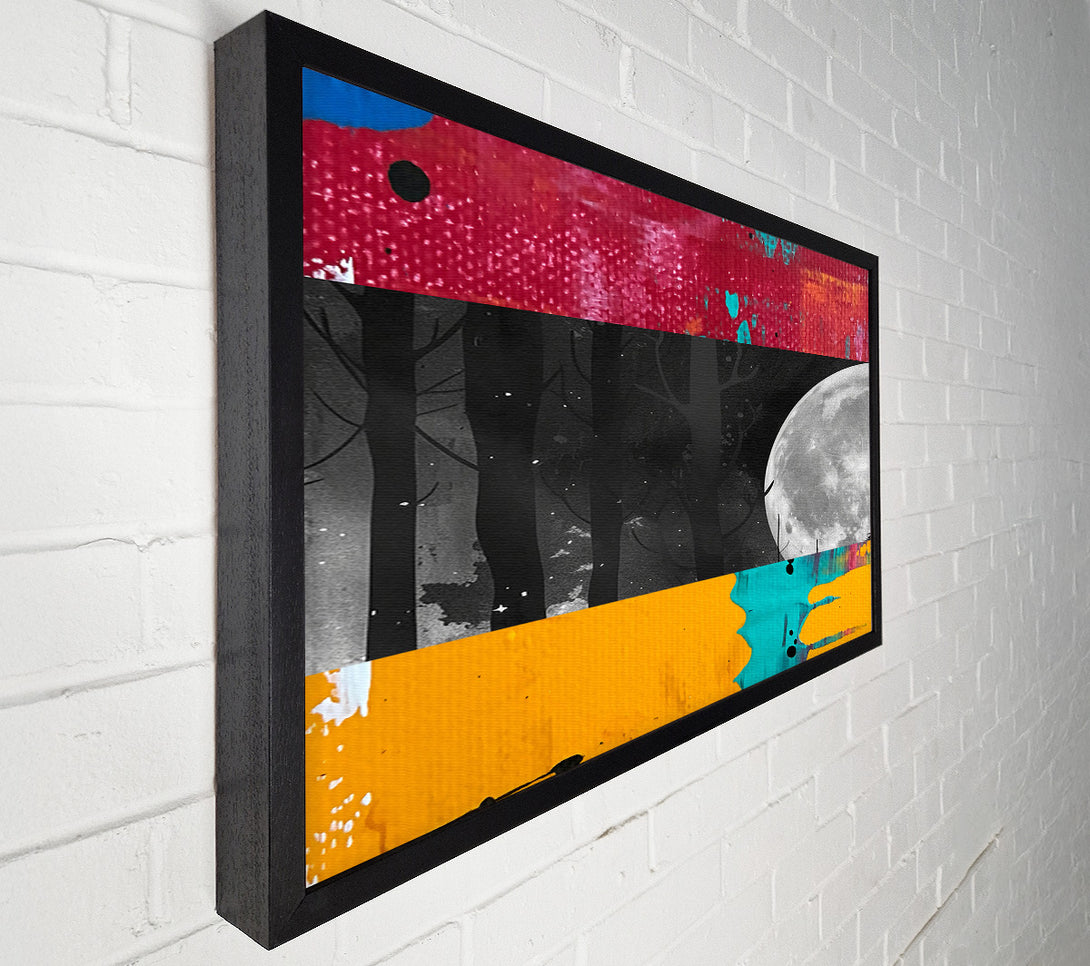  A Canvas Print of Moonlit Forest Canvas Print