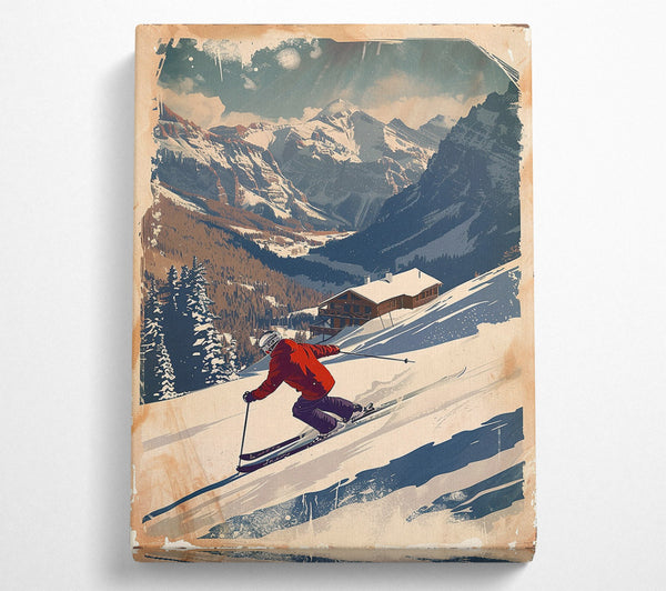  A Canvas Print of Alpine Adventure Canvas Print