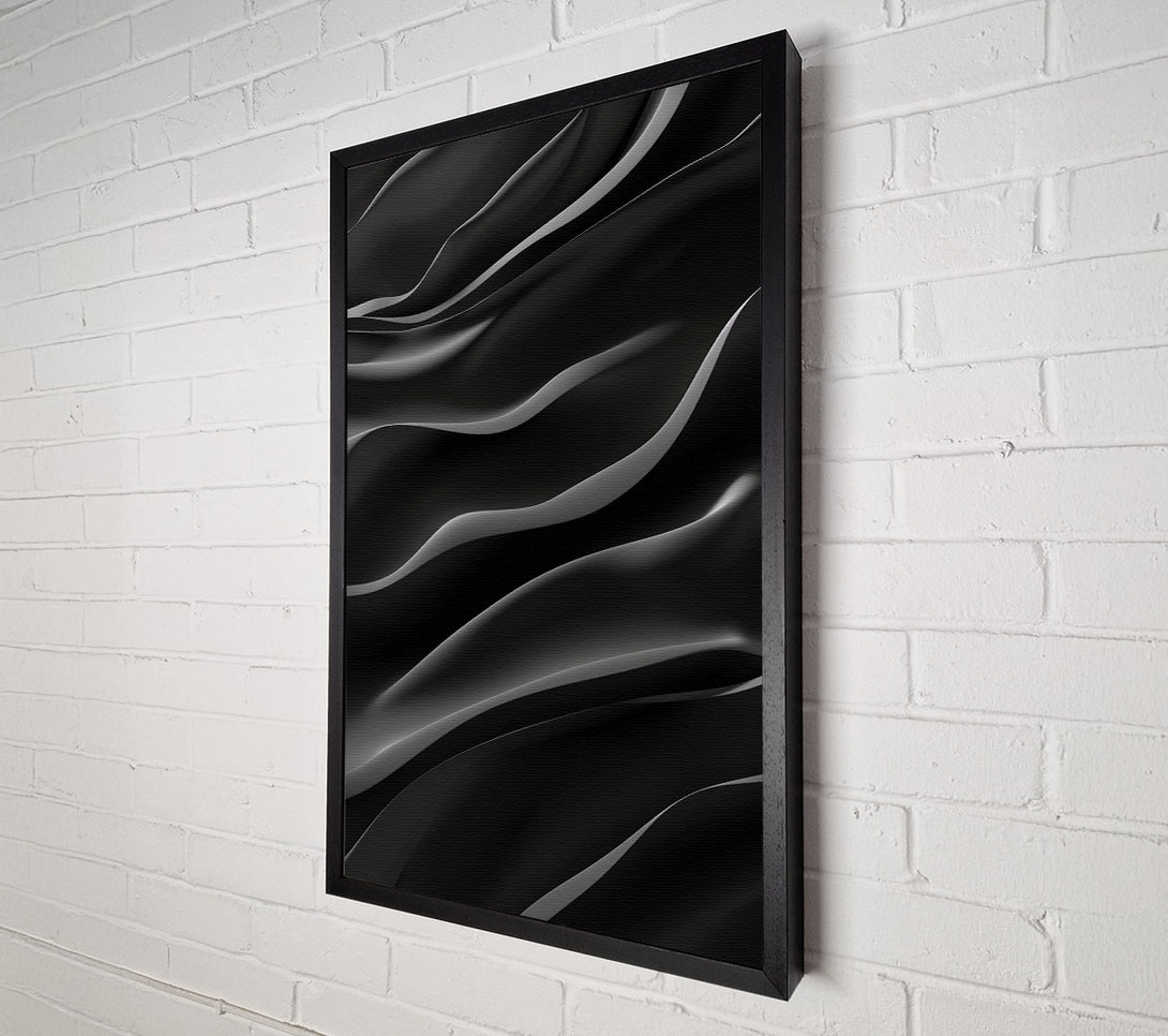  A Canvas Print of Onyx Waves Canvas Art