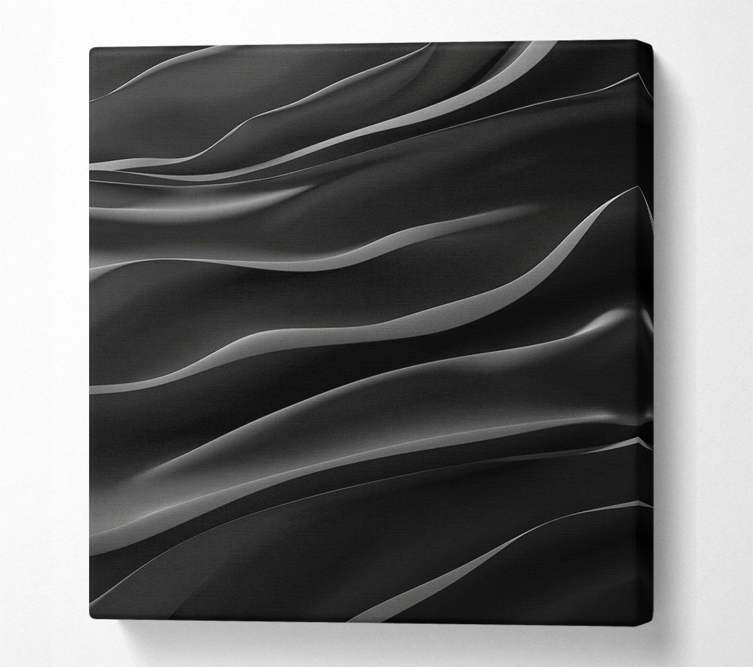  A Canvas Print of Onyx Waves Canvas Art