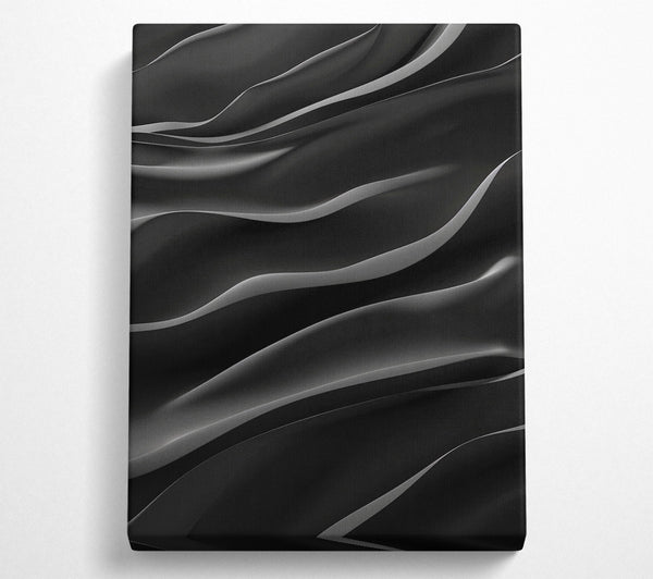 A Canvas Print of Onyx Waves Canvas Art