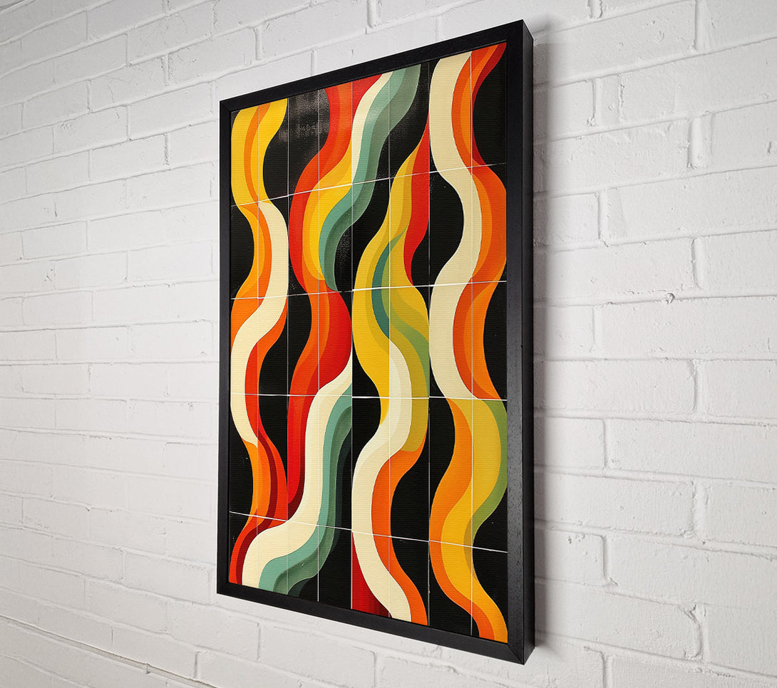  A Canvas Print of Groovy Waves Canvas Wall Art