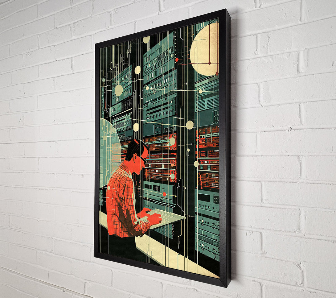  A Canvas Print of The Digital Realm Canvas Wall Art