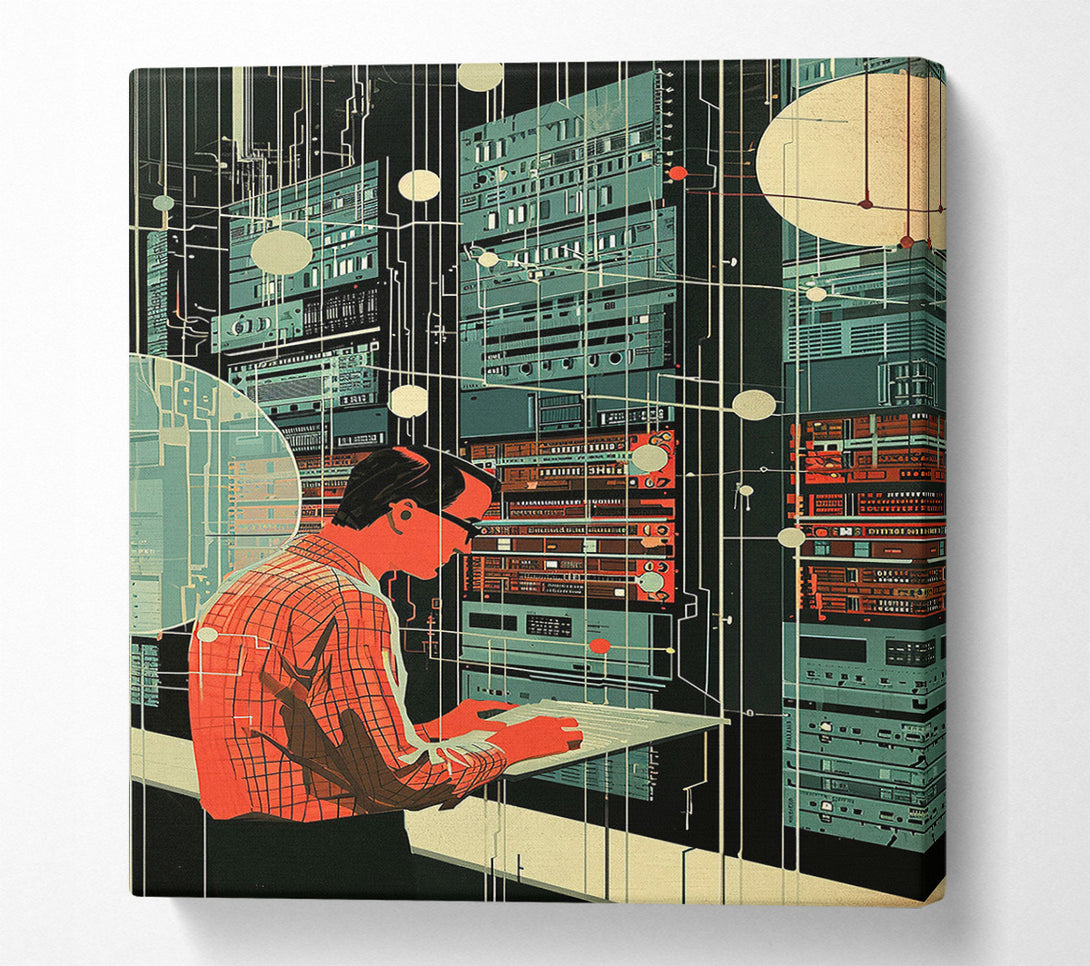  A Canvas Print of The Digital Realm Canvas Wall Art