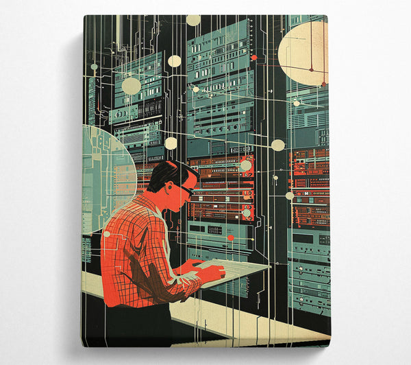  A Canvas Print of The Digital Realm Canvas Wall Art