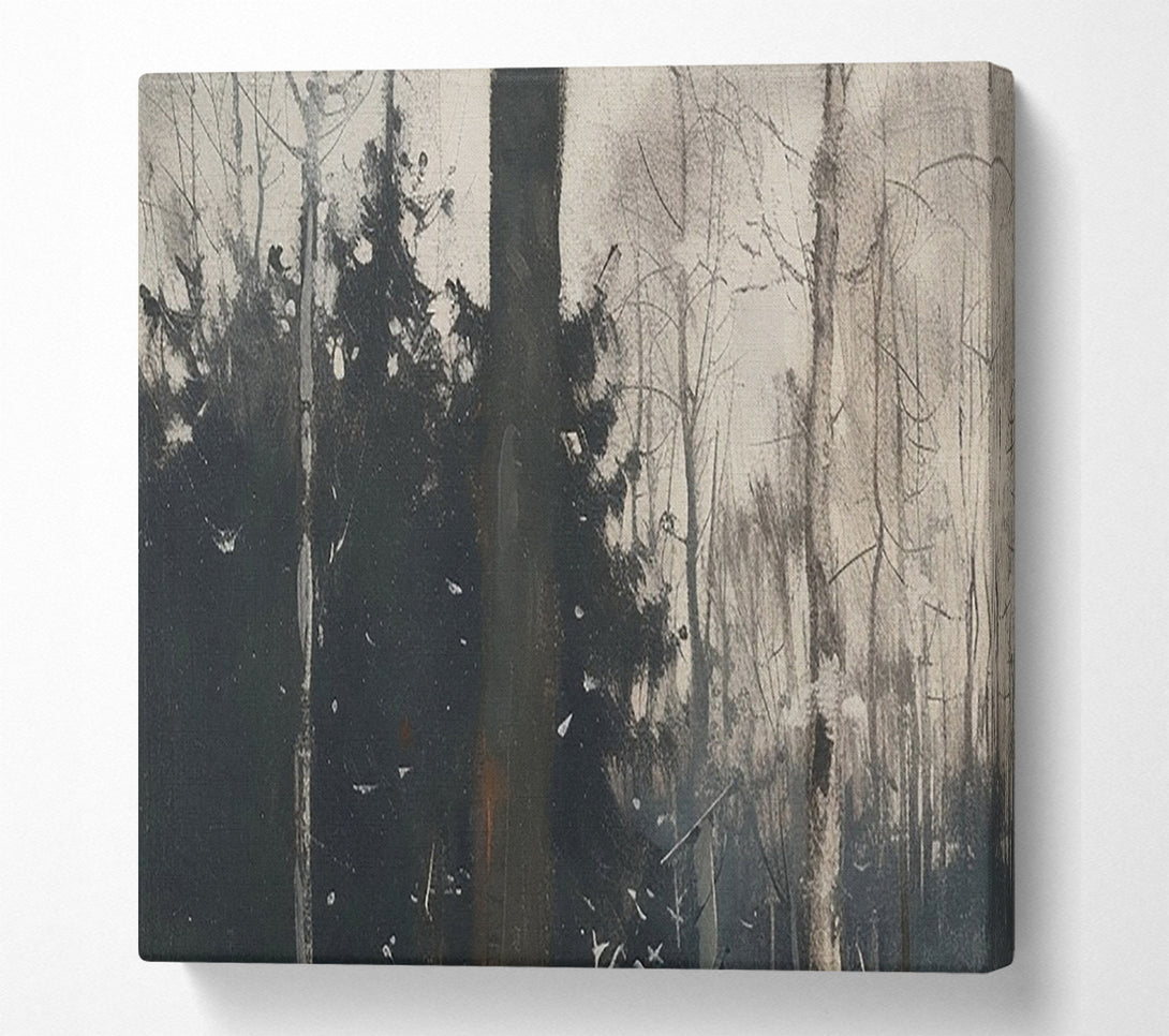  A Canvas Print of How About Winter Forest ? Canvas Print