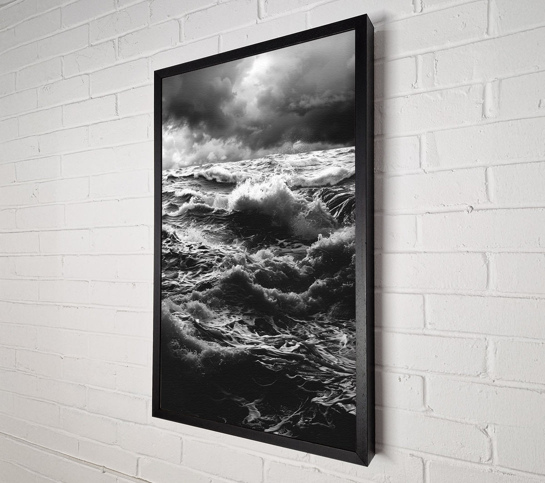  A Canvas Print of The Roaring Sea Canvas Print