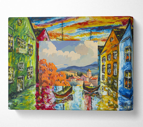  A Canvas Print of Tuscan Afternoon Canvas Wall Art