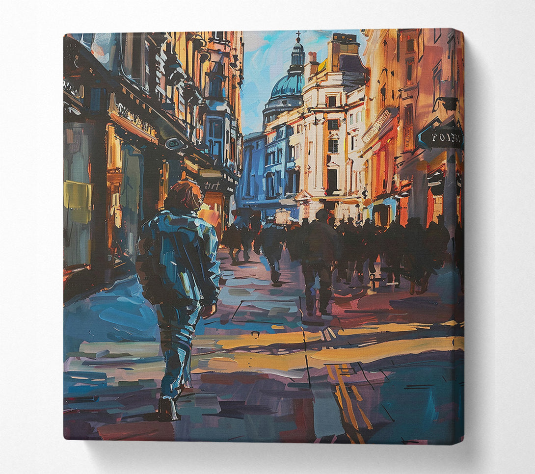 A Canvas Print of How About City Walk ? Canvas Wall Art