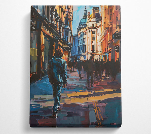  A Canvas Print of How About City Walk ? Canvas Wall Art