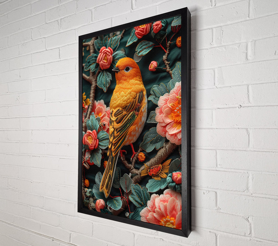  A Canvas Print of Songbird In Bloom Canvas Art