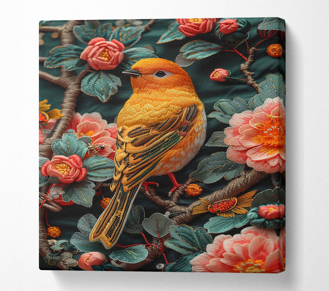  A Canvas Print of Songbird In Bloom Canvas Art