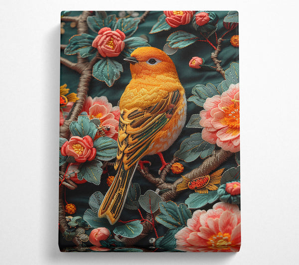  A Canvas Print of Songbird In Bloom Canvas Art