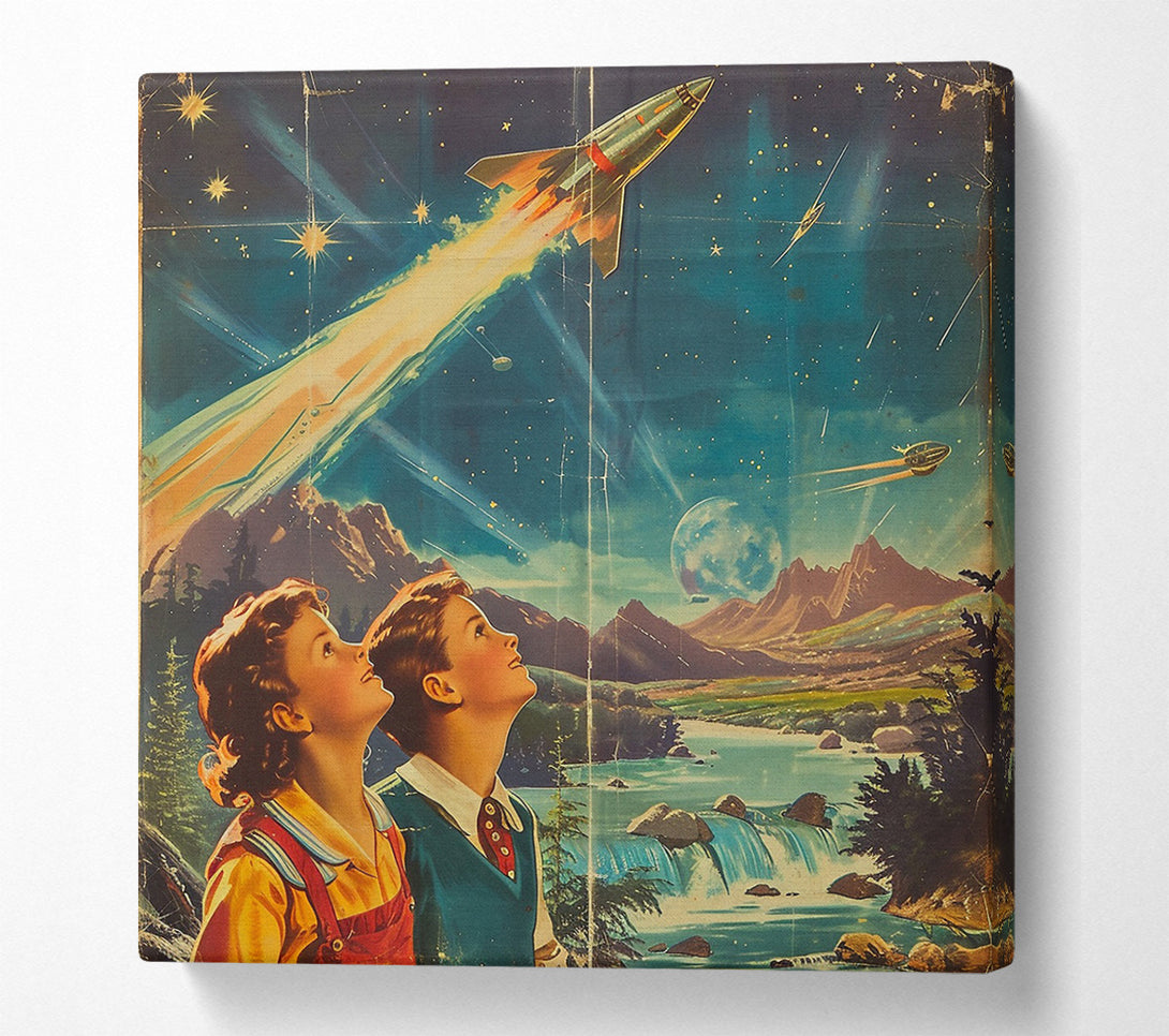  A Canvas Print of The Future Is Now Canvas Print