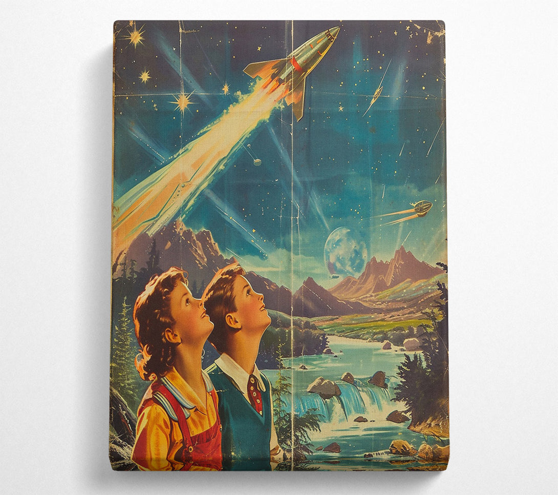  A Canvas Print of The Future Is Now Canvas Print
