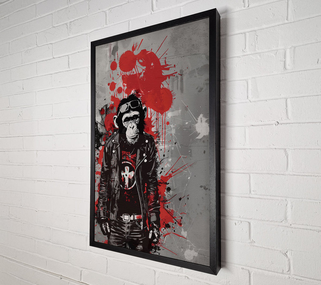 A Canvas Print of Rebellious Primate Canvas Wall Art