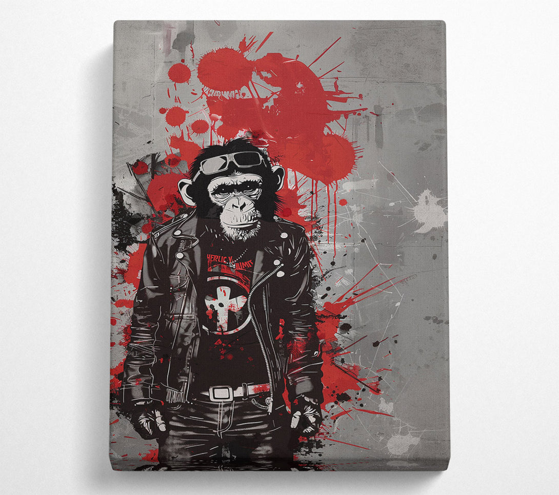  A Canvas Print of Rebellious Primate Canvas Wall Art