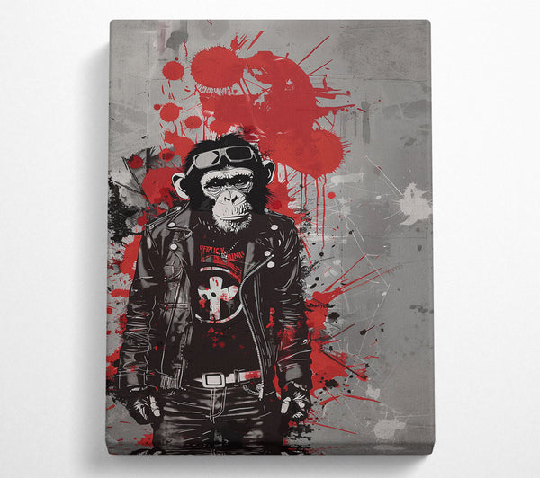  A Canvas Print of Rebellious Primate Canvas Wall Art