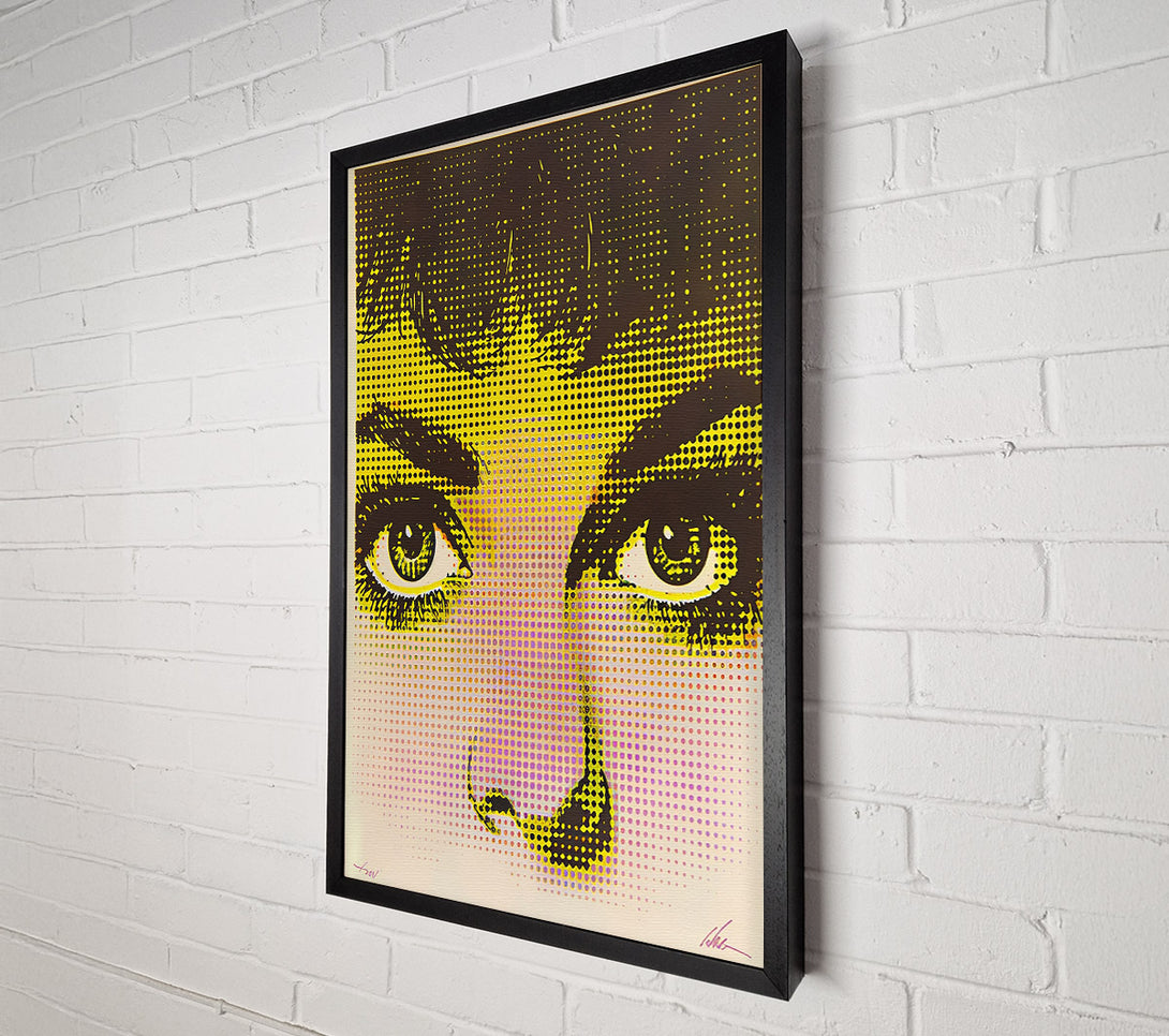  A Canvas Print of Technicolor Gaze Canvas Wall Art