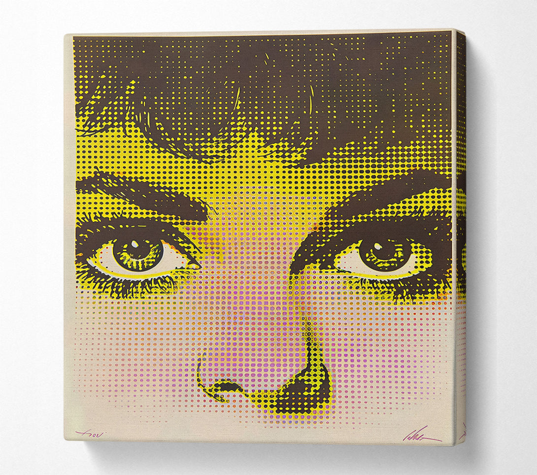  A Canvas Print of Technicolor Gaze Canvas Wall Art
