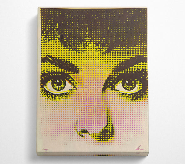  A Canvas Print of Technicolor Gaze Canvas Wall Art