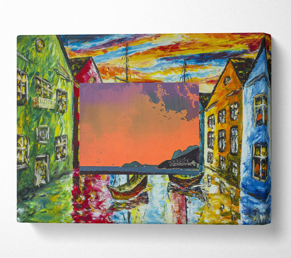  A Canvas Print of Distant Shores Canvas Print
