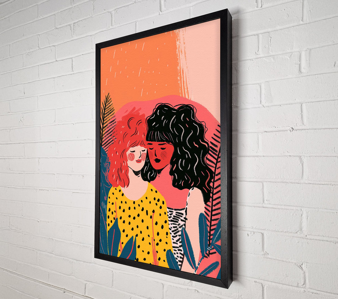  A Canvas Print of The Embrace Canvas Wall Art