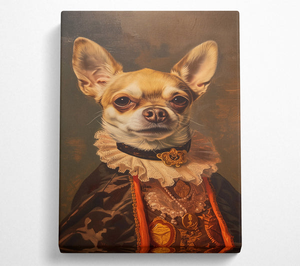  A Canvas Print of The Royal Chihuahua Canvas Art