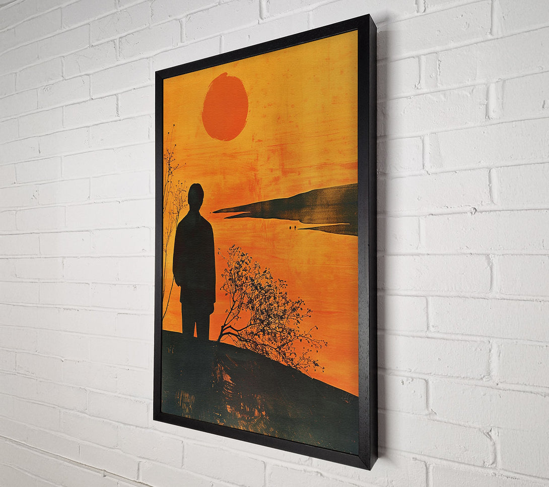  A Canvas Print of Lonely Man Canvas Wall Art