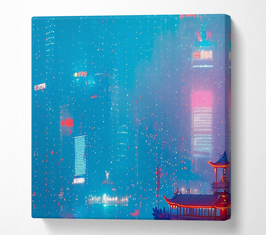  A Canvas Print of City Lights Canvas Art