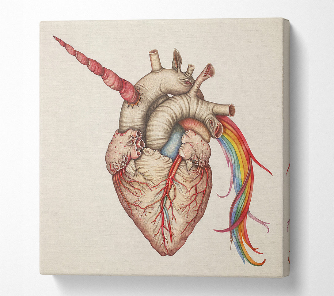  A Canvas Print of The Unicorn'S Heart Canvas Print