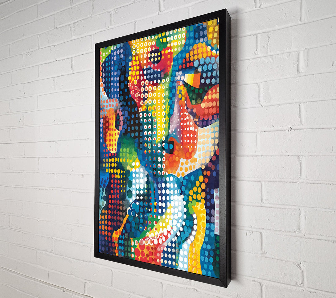  A Canvas Print of A Colorful Polka-Dot World Canvas Art