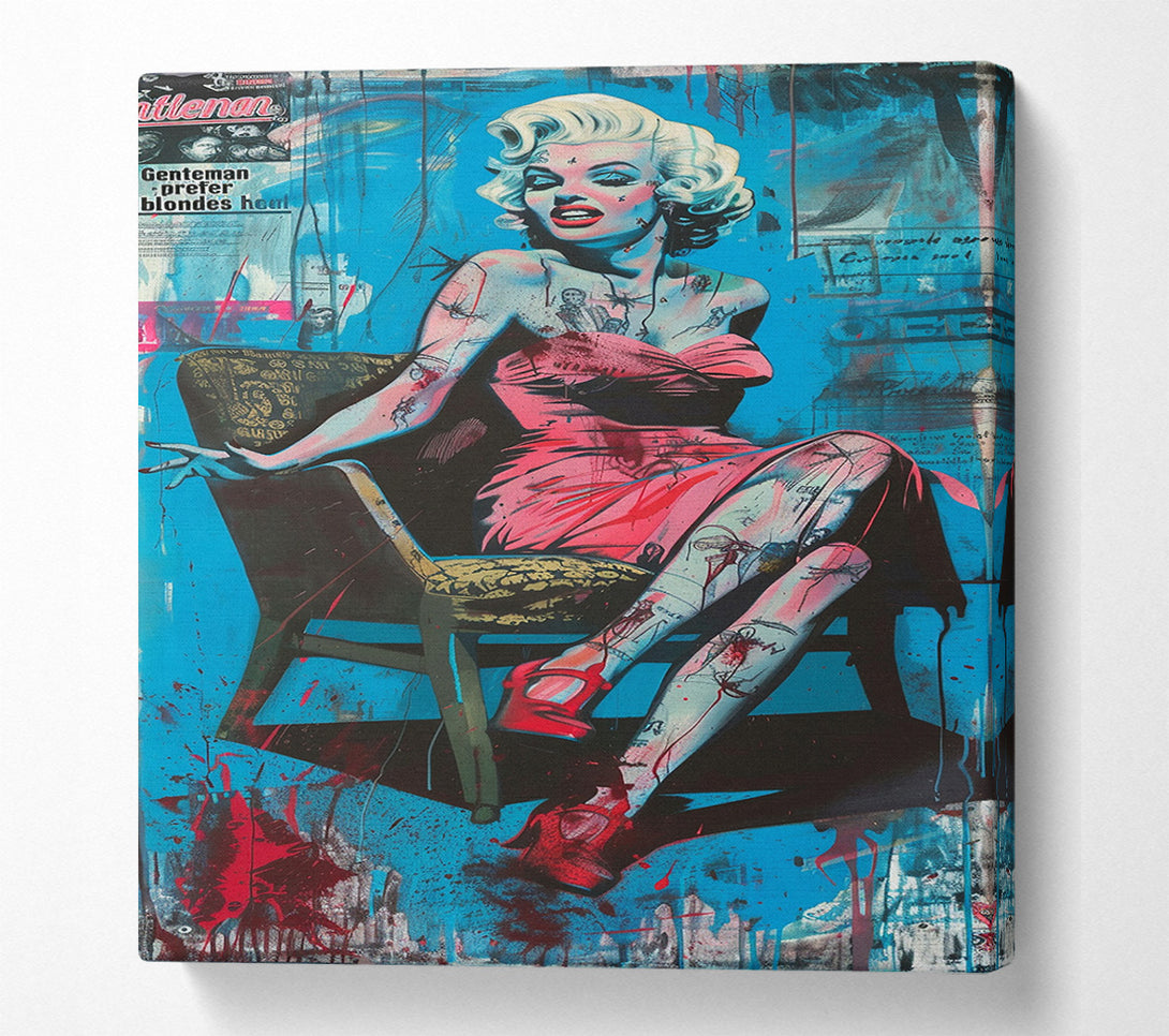  A Canvas Print of Marilyn Monroe: A Modern Icon Canvas Art