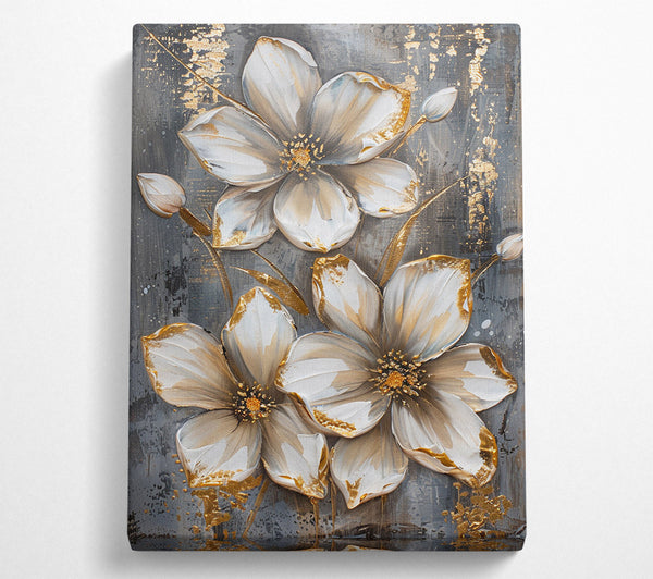  A Canvas Print of Golden Petals Canvas Print