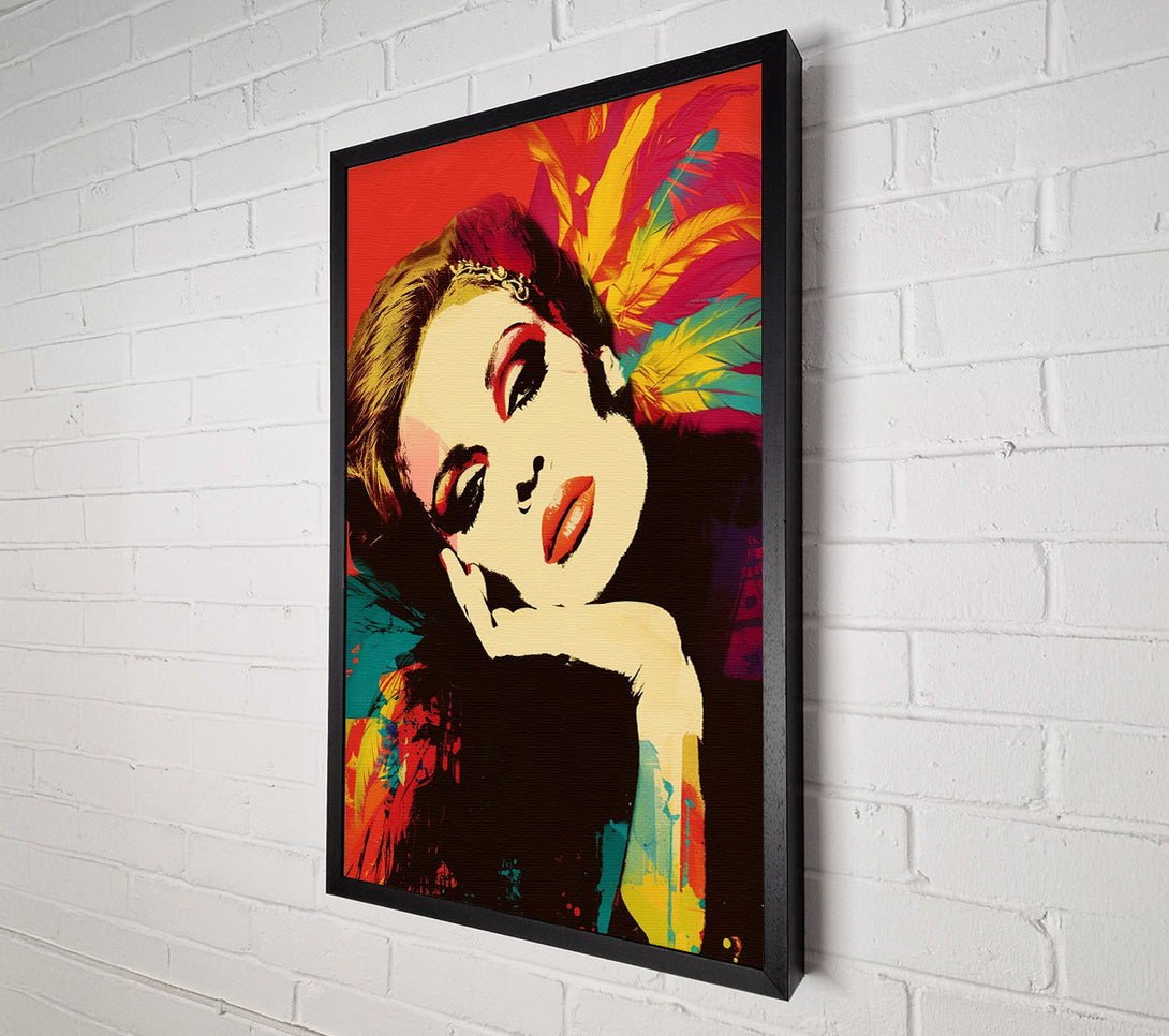  A Canvas Print of Adele In Red Canvas Art