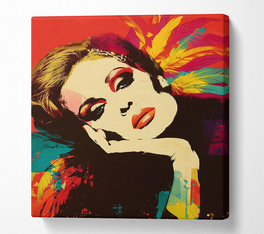  A Canvas Print of Adele In Red Canvas Art