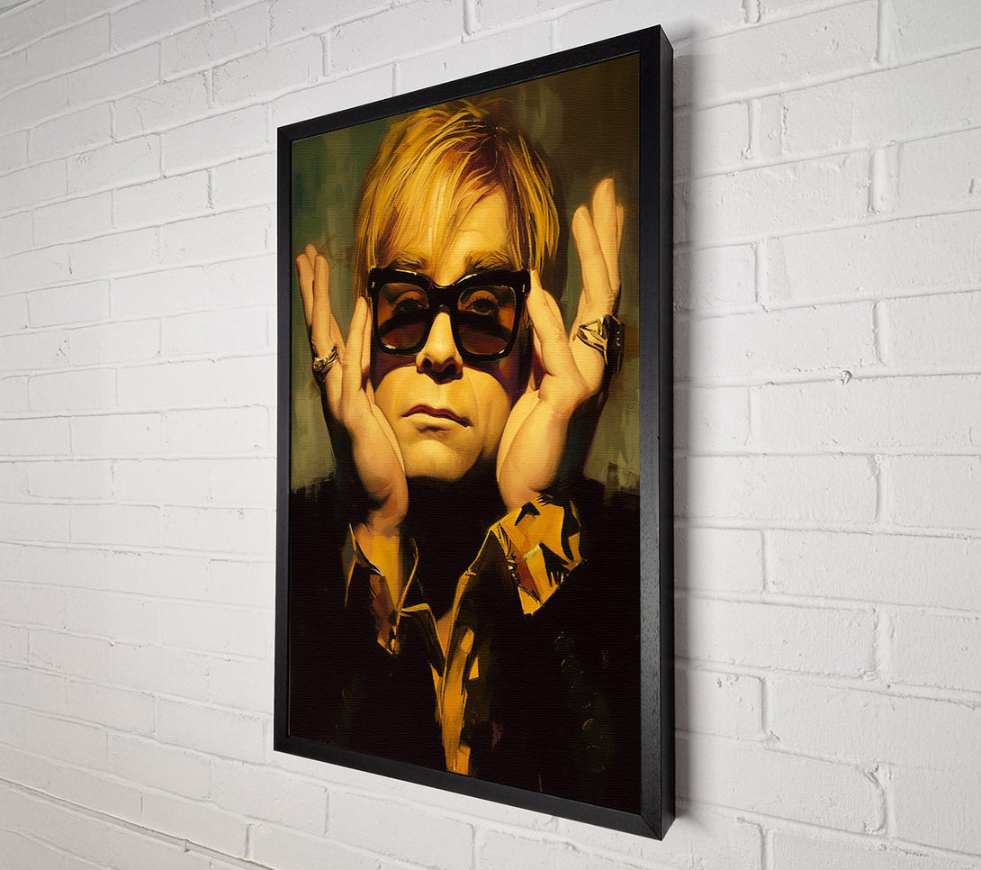  A Canvas Print of Sir Elton John Canvas Print