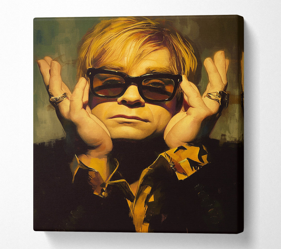  A Canvas Print of Sir Elton John Canvas Print