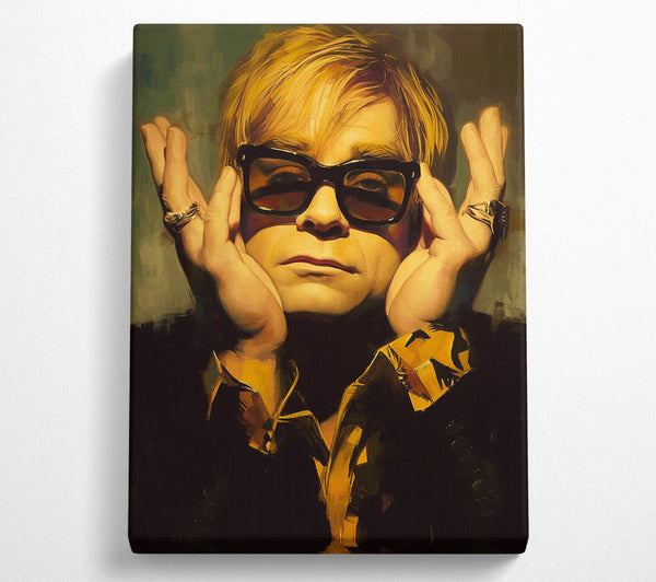  A Canvas Print of Sir Elton John Canvas Print